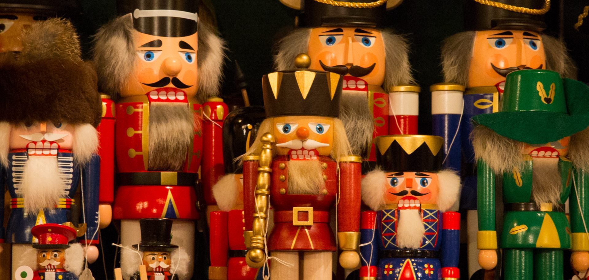 An image of handcrafted christmas nutcrackers